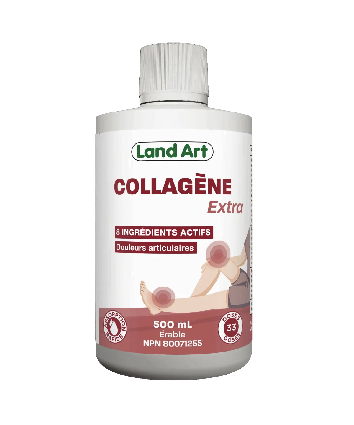 Collagène Extra - Douleurs articulaires - Land Art - 500ml - Saveur Érable